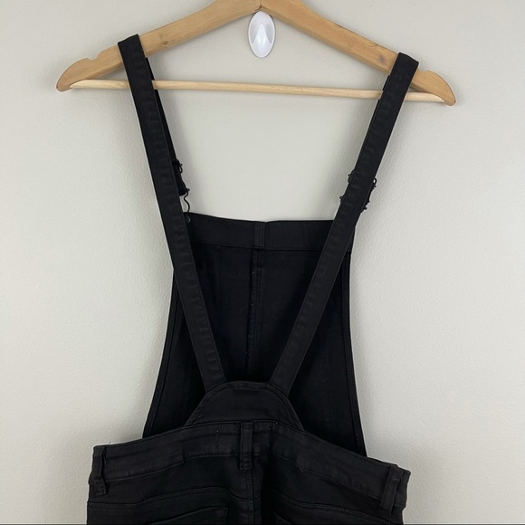 PACSUN Black Overall Jeans Sz 24 - Picture 10 of 14